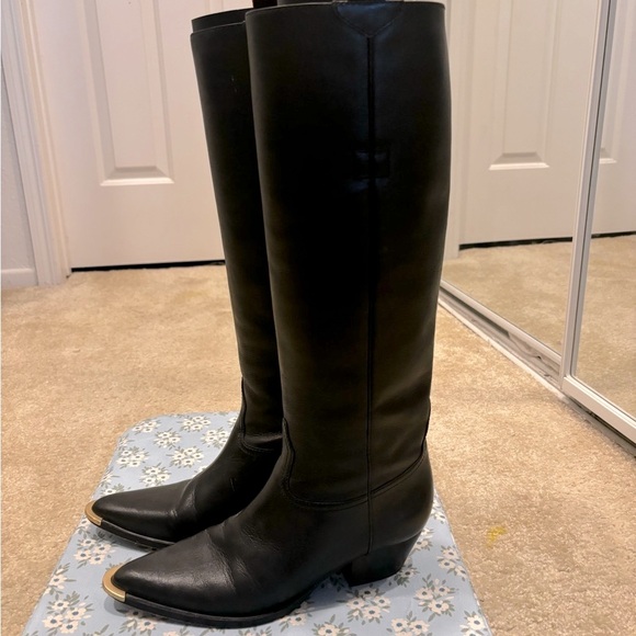 SCHUTZ Black Heeled Boots - Picture 3 of 5